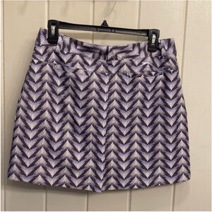 Slazenger Women’s Golf Skort Size 4 Purple Chevron Print